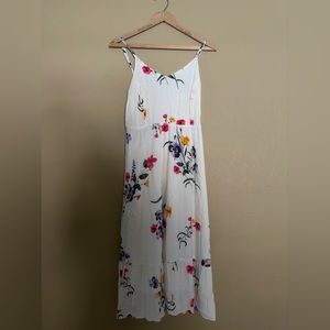 White Flower Summer Dress